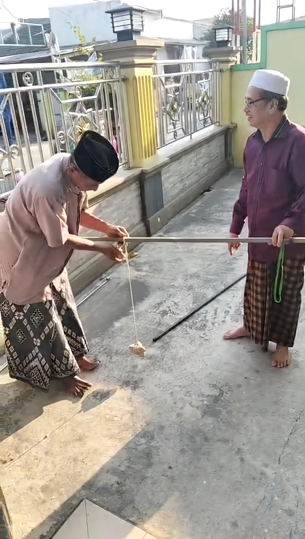 Pencocokan Arah Kiblat Masjid Al Muttaqien